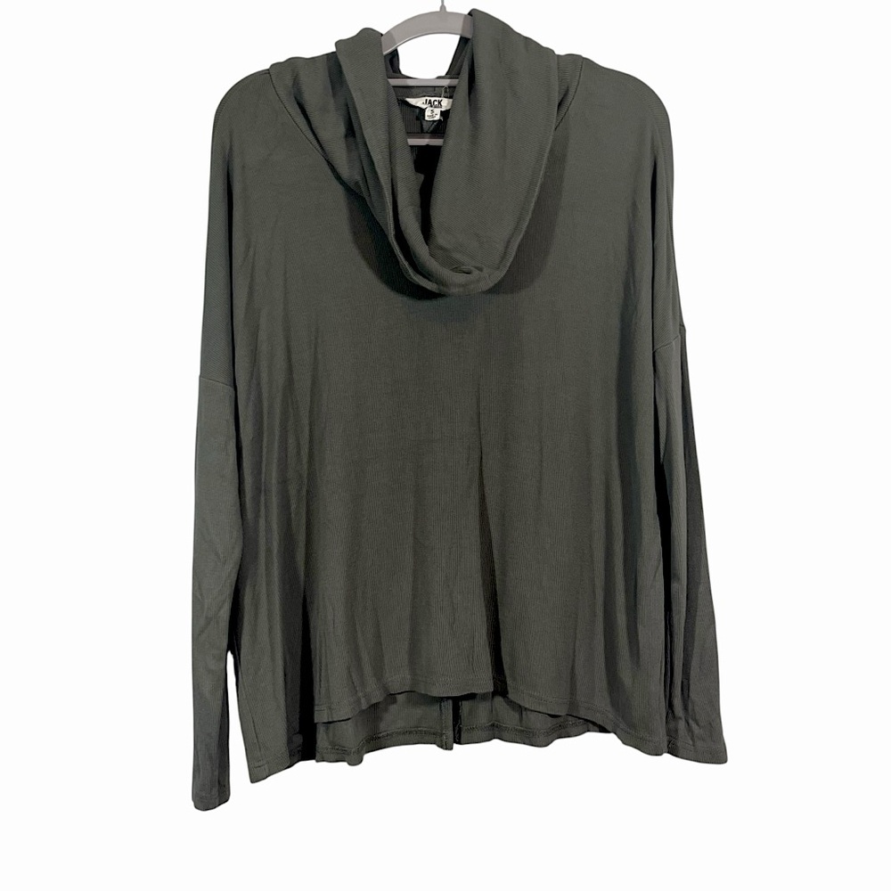 Jack by BB Dakota Gray Cowl Neck Top